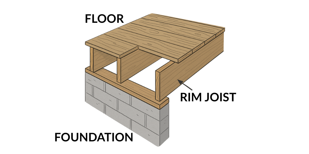 rim joist location graphic